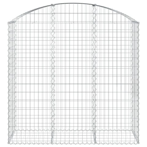 Łukowaty kosz gabionowy 150x50x140/160 cm, galwanizowane żelazo