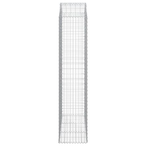 Łukowaty kosz gabionowy 150x50x220/240 cm, galwanizowane żelazo
