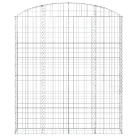Łukowaty kosz gabionowy 200x30x220/240 cm, galwanizowane żelazo