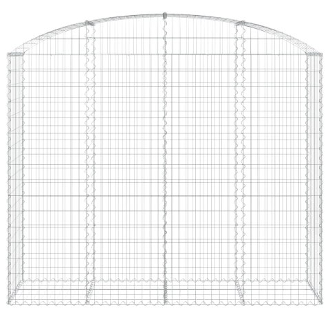 Łukowaty kosz gabionowy 200x50x160/180 cm, galwanizowane żelazo