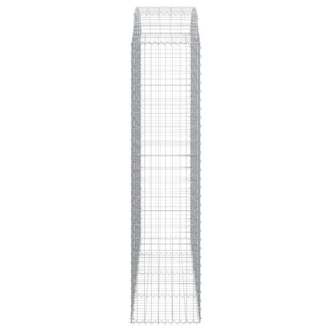 Łukowaty kosz gabionowy 200x50x200/220 cm, galwanizowane żelazo