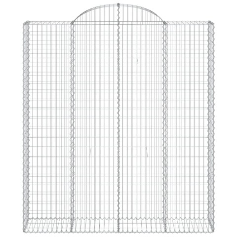 Łukowaty kosz gabionowy 200x50x220/240 cm, galwanizowane żelazo