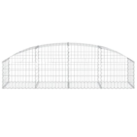 Łukowaty kosz gabionowy, 200x50x40/60 cm, galwanizowane żelazo