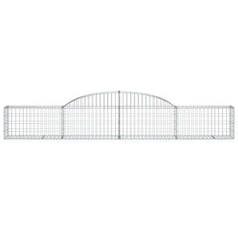 Łukowaty kosz gabionowy, 300x30x40/60 cm, galwanizowane żelazo