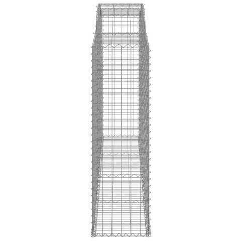 Łukowaty kosz gabionowy 300x50x160/180 cm, galwanizowane żelazo