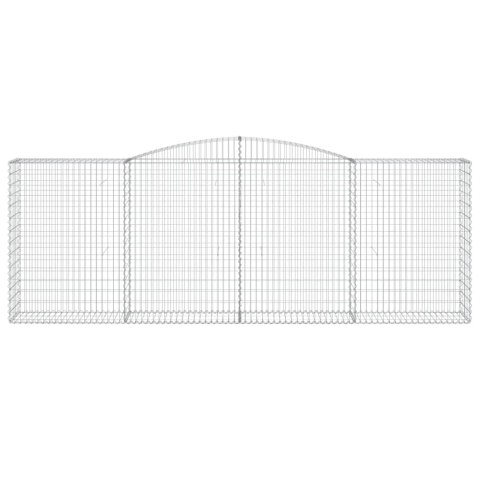 Łukowaty kosz gabionowy 400x50x140/160 cm, galwanizowane żelazo
