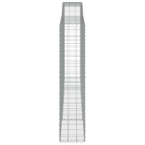 Łukowaty kosz gabionowy 400x50x220/240 cm, galwanizowane żelazo