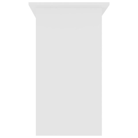 Biurko, białe, 80x45x74 cm, płyta wiórowa