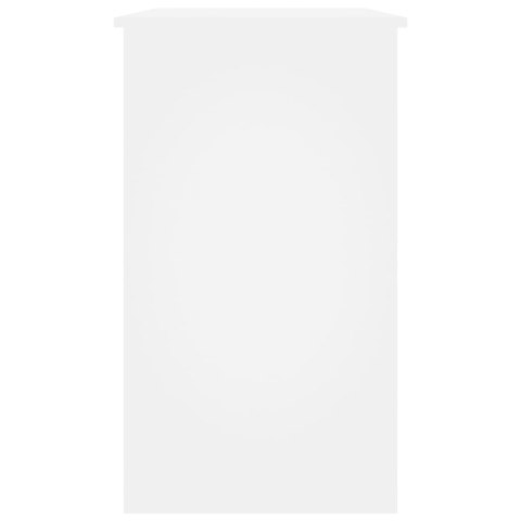 Biurko, białe, 90x45x76 cm, płyta wiórowa