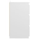 Szafki nocne, 2 szt., białe, 40x35x62,5 cm, płyta wiórowa