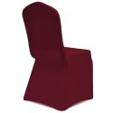 Elastyczne pokrowce na krzesła, burgundowe, 18 szt.