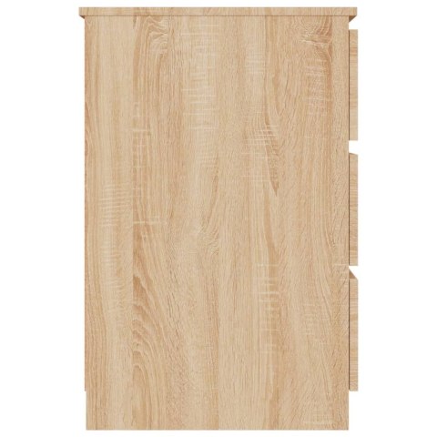 Biurko, dąb sonoma, 140x50x77 cm, płyta wiórowa