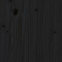 Kwietnik, czarny, 85x25x109,5 cm, lite drewno sosnowe