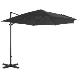 Parasol wiszący z aluminiowym słupkiem, 300 cm, antracytowy