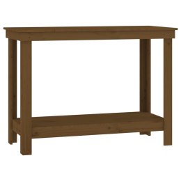 Stół roboczy, miodowy brąz, 110x50x80 cm, drewno sosnowe