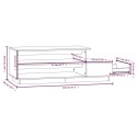 Stolik kawowy, 120x50x40,5 cm, lite drewno sosnowe