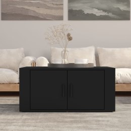 Stolik kawowy, czarny, 80x50x36 cm, materiał drewnopochodny