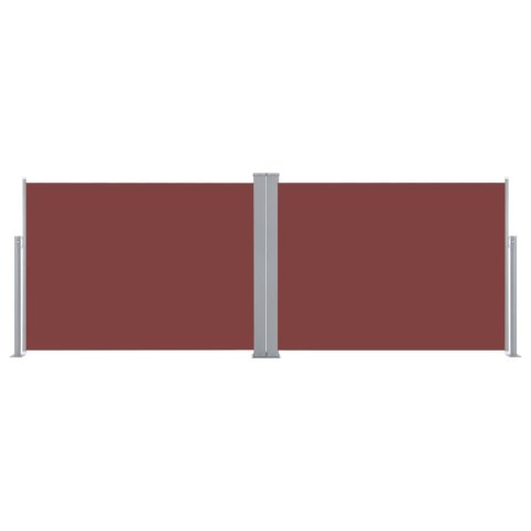 Zwijana markiza boczna, brązowa, 120 x 1000 cm