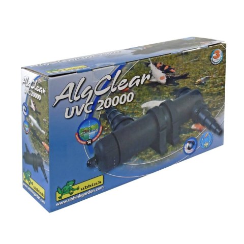Ubbink Lampa do oczka wodnego AlgClear, UVC 20000, 18 W Ubbink Lampa do oczka wodnego AlgClear, UVC 20000, 18 W