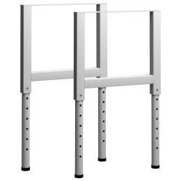 Regulowane ramy stołu roboczego, 2 szt., metal, 55x(69-95,5) cm