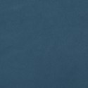 Materac kieszeniowy, ciemnoniebieski, 90x200x20 cm, aksamit