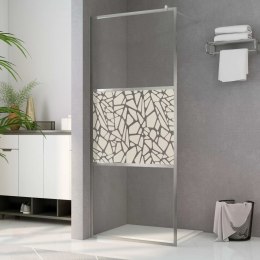 Ścianka prysznicowa, szkło ESG, wzór w kamienie, 140 x 195 cm