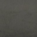 Materac kieszeniowy, ciemnoszary, 80x200x20 cm, aksamit