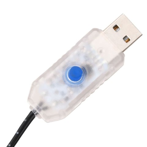 Palma z oświetleniem, 96 ciepłych białych LED, 180 cm