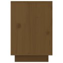 Szafki nocne, 2 szt., miodowy brąz, 50x34x50 cm, drewno sosnowe