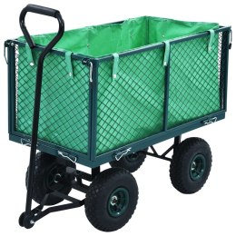 Ogrodowy wózek ręczny, zielony, 350 kg