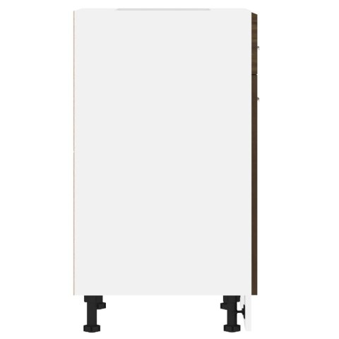 Dolna szafka z szufladą, brązowy dąb, 50x46x81,5 cm