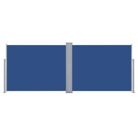 Zwijana markiza boczna, niebieska, 140 x 1000 cm