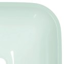 Umywalka ze szkła, 42x42x14 cm, biała