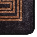 Dywan z możliwością prania, 190x300 cm, czarno-złoty