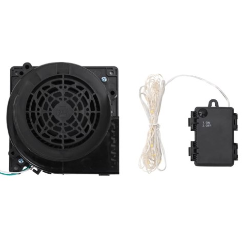 Dmuchana ozdoba świąteczna - Mikołaj i renifery z LED, 130 cm