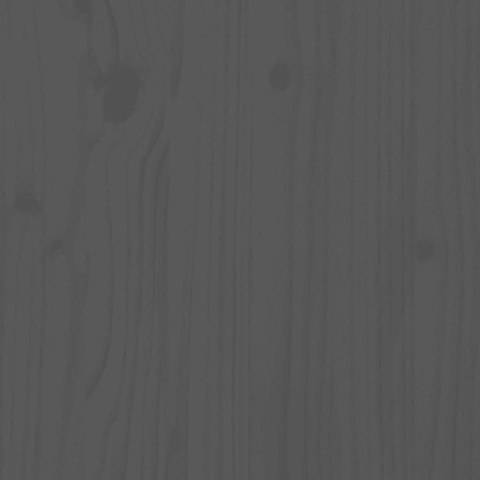 Skrzynie z pokrywami, 3 szt., szare, lite drewno sosnowe