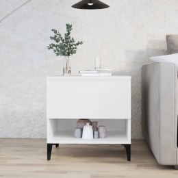 Stolik boczny, biały, 50x46x50 cm, materiał drewnopochodny