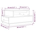 Stolik kawowy, 80x55x40,5 cm, lite drewno sosnowe