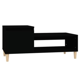 Stolik kawowy, czarny 100x50x45 cm, materiał drewnopochodny