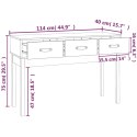 Stolik konsolowy, 114x40x75 cm, lite drewno sosnowe