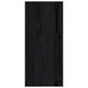 Szafka na wino, czarny, 56x25x56 cm, lite drewno sosnowe