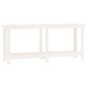Stół roboczy,biały, 180x50x80 cm, lite drewno sosnowe