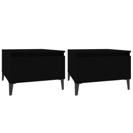 Stoliki boczne, 2 szt., czarne, 50x46x35 cm