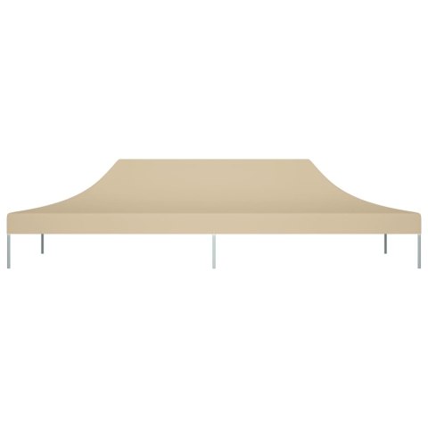 Dach do namiotu imprezowego, 6 x 3 m, beżowy, 270 g/m²