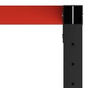 Metalowa rama pod blat roboczy, 120x57x79 cm, czarno-czerwona