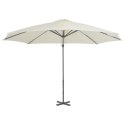 Parasol wiszący z aluminiowym słupkiem, 300 cm, piaskowy