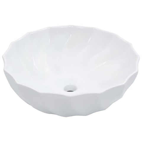 Umywalka, 46 x 17 cm, ceramiczna, biała