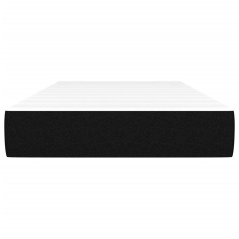 Materac kieszeniowy, czarny, 90x190x20 cm, tkanina