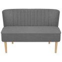 Sofa 117x55,5x77 cm, jasnozielony materiał