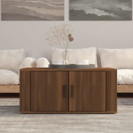 Stolik kawowy, brązowy dąb, 80x50x36 cm materiał drewnopochodny